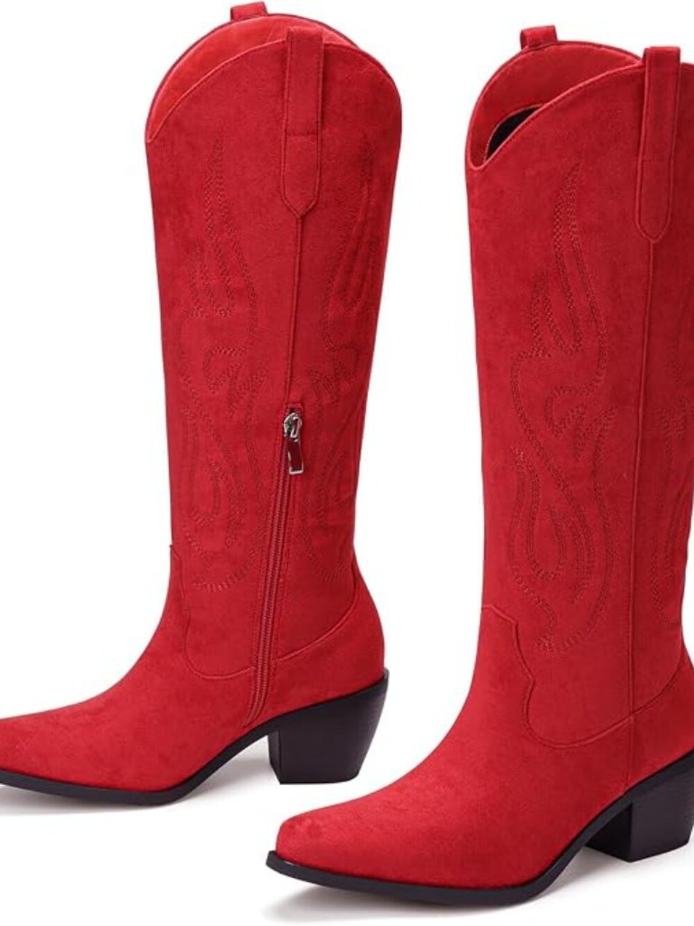 Cowboy Boots for Women - Knee High Wide Calf Cowgirl Boots - Picture 4 of 5